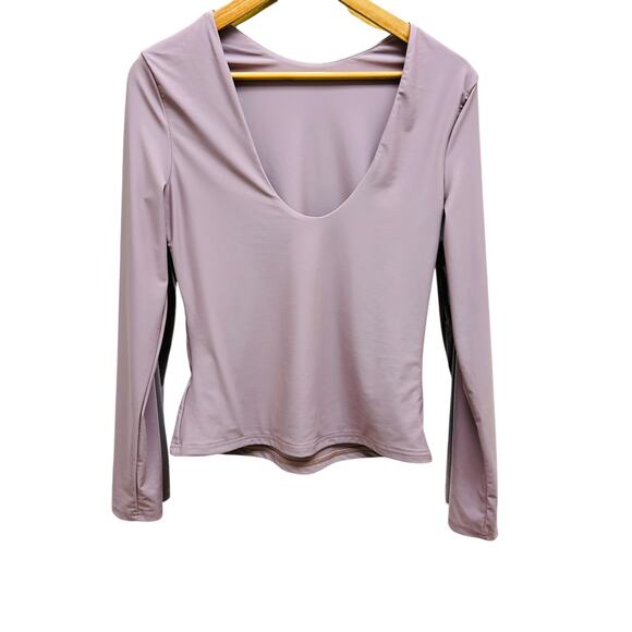 Missguided Large Deep Back Fitted Long Sleeve Top NWT - Picture 4 of 7